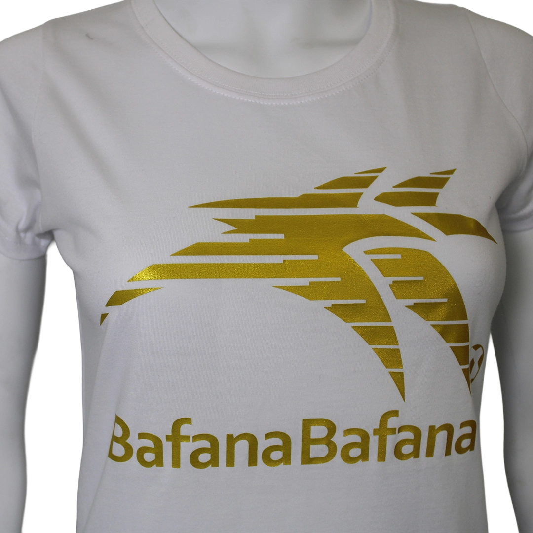 Bafana Bafana White Ladies tee - Image 2